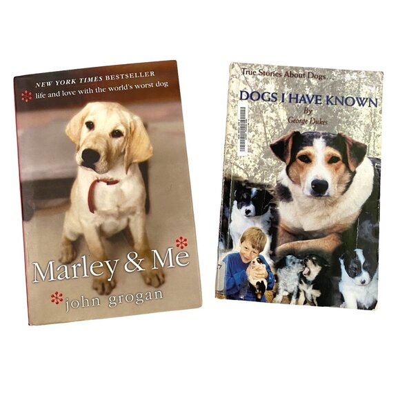 Unbranded Other - True Dog Stories Hardcover Book Lot of 2 Dogs I Have Known Marley and Me 1st Ed